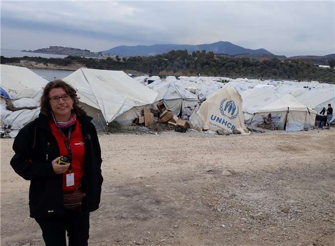 Hautnah hat Andrea Wegener vor rund sechs Monaten aus dem Flüchtlingslager Moria berichtet.Foto: privat