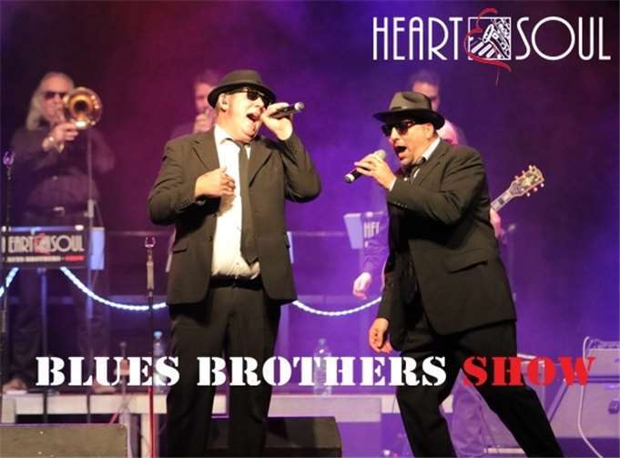 „Heart & Soul“ - die heißeste Blues-Brothers-Tribute-Band „östlich von Chicago“ heizen dem Publikum im Barbarossakeller ein.