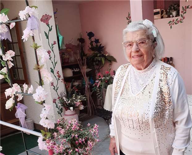 Hedwig Brandenburg feiert ihren 101. Geburtstag.Foto: Privat
