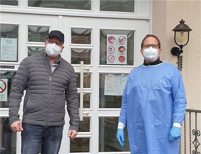 Heiko Nehlmeyer und Landtagskandidat Holger Wolf. Foto: privat