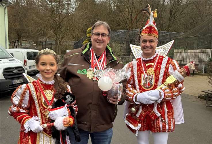 Heimersheimer Tollitätenbesuch zu Besuch im Neuwieder Zoo.  Foto: privat
