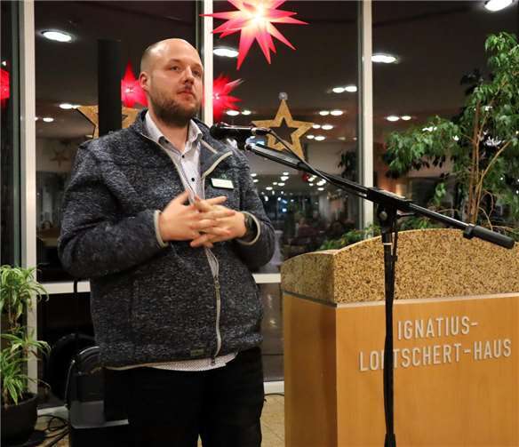 Heimleiter Chris Martin freute sich über den gelungenen Neujahrsempfang.