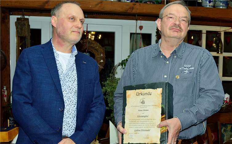 Heinz Bremm wurde zum Ehrenmitglied enannt.