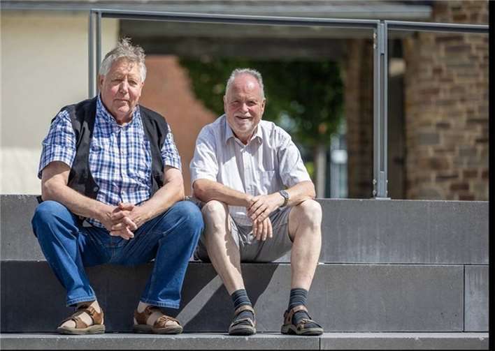 Büb und Mick - zwei Urgesteine der Apfelstadt Heinz Gieraths „Büb“ und Michael Ginster „Mick“. Foto: privat