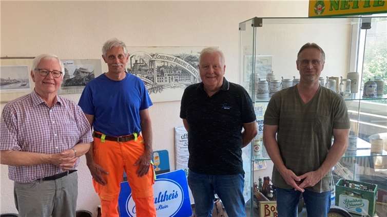 Heinz Lempertz, Harald Wirtgen, Lothar Skwirblies und Siggi Schüngel.  Foto: Hans Peter Odenthal