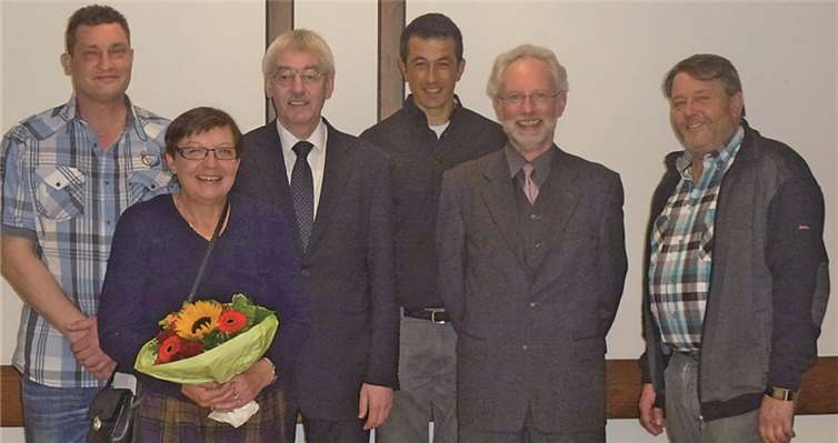 Heinz Schneider, Hildegard Saxer, Thomas Gutfrucht, Heinrich Einig und Karl-Josef Weber.privat