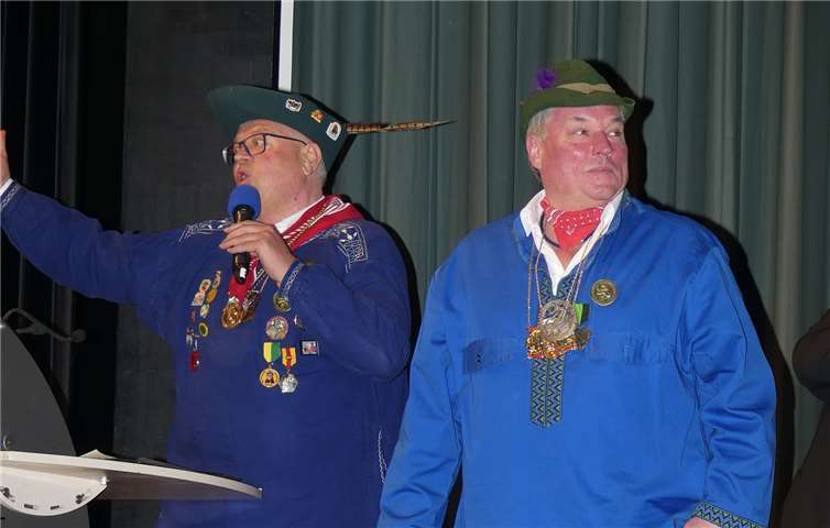 Heinz und Ingbert aus dem Schwabe-Ländle hatten von Gailingen Grüße und Präsente mitgebracht.