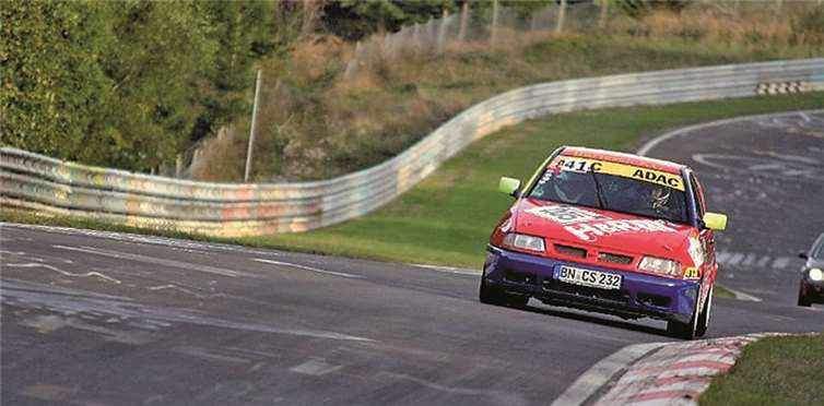 Heiß her ging es auf der Strecke des Nürburgringes.  Privat