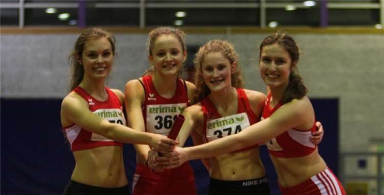 Helena Haag, 2.v.l. mit ihren Staffelkameradinnen der LG Bernkastel-Wittlich.privat