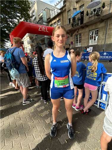 Helena Hojak ist bereit für ihren Start über 1000 m.  Foto: LG Laacher See