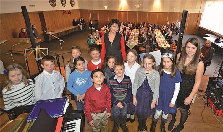 Helena´s Musikschule präsentierte eine gelungene Liederauswahl.