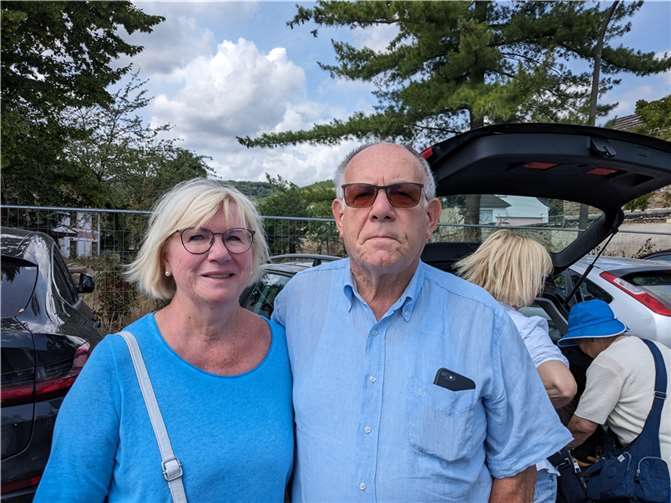 Touristen spüren den Aufschwung Helene Krämer mit Ehemann. Foto: KS