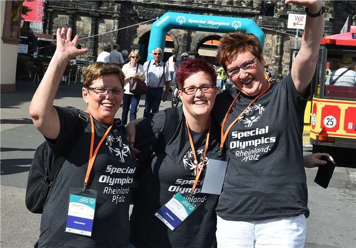 Helferinnen bei den Special Olympics.Foto: privat