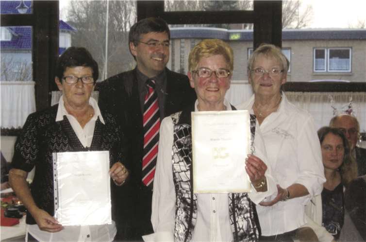 Helga Bruder und Wanda Tibulski wurden geehrt. Privat