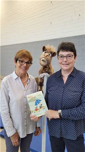 Helga Hudec-Krieg und Susanne Preiß von der evangelischen öffentlichen Bücherei in der Arche.  Foto: privat