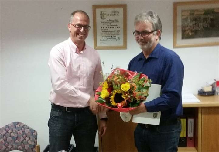 Dank an Helmut Zender Helmut Zender wurde für seinen Einsatz gedankt. Foto: privat
