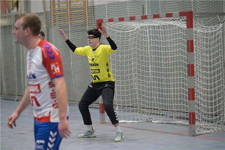 Hendrik Stromberg zeigte eine bärenstarke Leistung im Spiel gegen Saulheim. Foto: Bernd Hunder