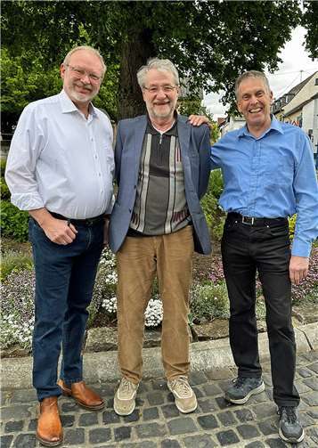 Henning Peter, Claus Rämer und Christian Scheidgen kandidieren für die Ortsbeiratswahl in Neuwied-Gladbach.  Foto: Wählergruppe „Für Glabbach e.V.“