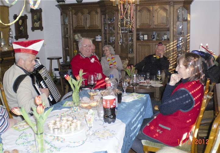 Herbert Kettel mit seinem Akkordeon sorgte für Stimmung. privat