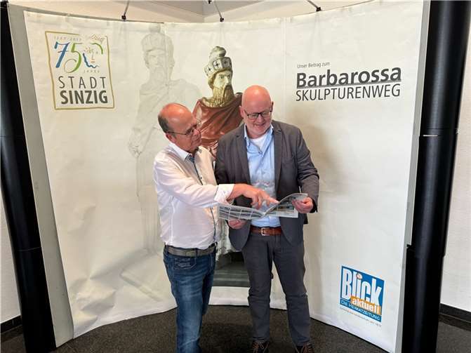 Hermann Krupp mit Andreas Lambeck (r.)  Foto: AP