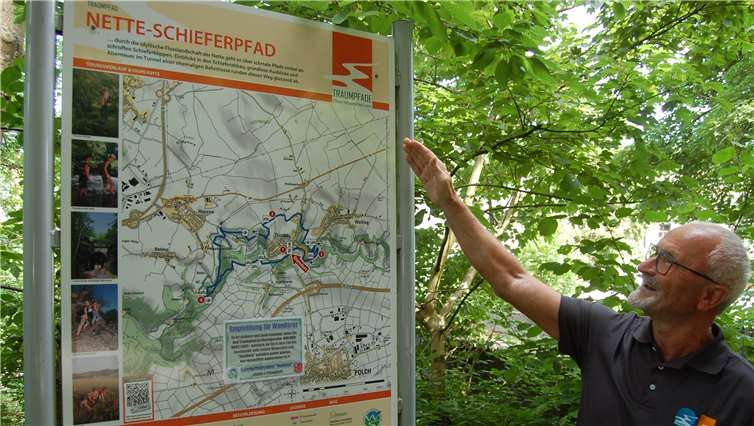 Hermann Nördershäuser kennt jeden Zentimeter des Pfads.Fotos: SK