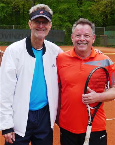 Herren 60 Nebenrunde: 1. Klaus Gettwart (Offenbacher TC) / Berthold Schwarz (TC Steimel).Fotos:Dietrich Rockenfeller