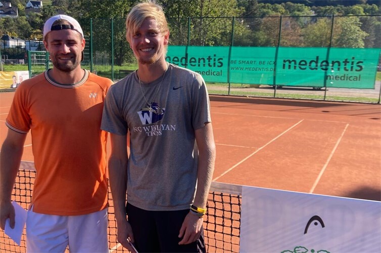 Herren-Einzel: (v. l.) Yannic Köhne und Luca Knese.