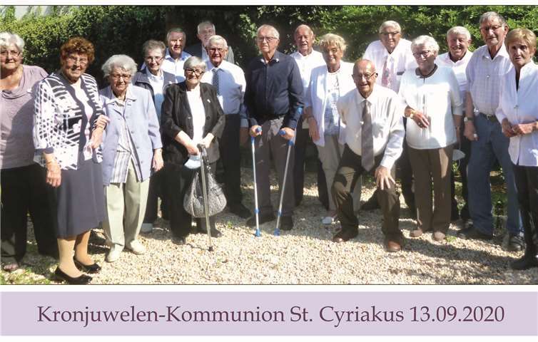 Herrlicher Sonnenschein herrschte am Tag des Jubiläums der „Kommuniönerinnen“ und „Kommuniöner“. Fotos: privat