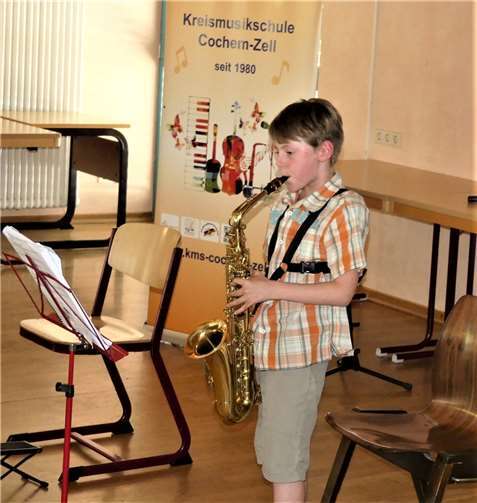 Hervorragend präsentierte sich auch Arne Volarikmit seinem gekonntem Spiel auf dem Altsaxophon.