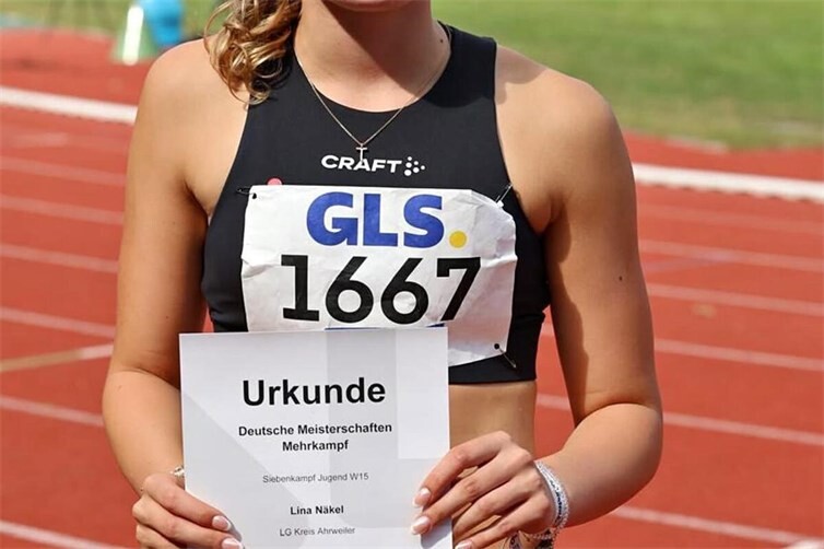 Hervorragender 5. Platz bei den Deutschen Leichtathletik-Mehrkampfmeisterschaften der Jugend