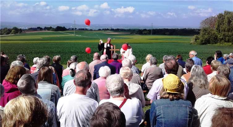 Herzlich willkommen zum ökumenischen Waldgottesdienst in herrlicher Umgebung.privat