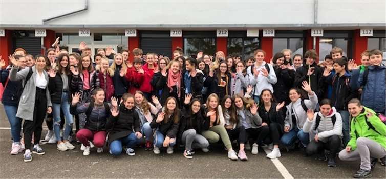 Herzlich wurden die Gymnasiasten aus Ahrweiler am Collège René Cassin in Cernay im Elsass empfangen. Foto: privat
