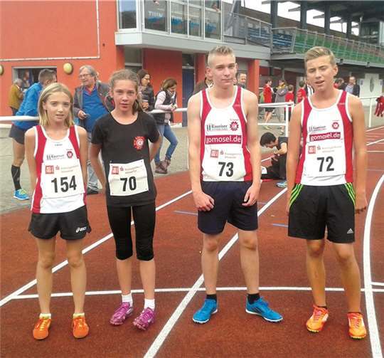 Hier die Ranglistenerste v.l. Josi Balles, Sarah Gräf, Jens Mildenberger und Julian Olbermann. privat