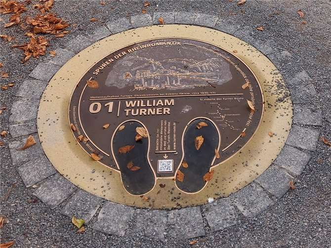 William Turner auch in Koblenz angekommen Hier entstand wohl die berühmte Skizze der Festung Ehrenbreitstein die Turner später für seine Aquarelle nutze.