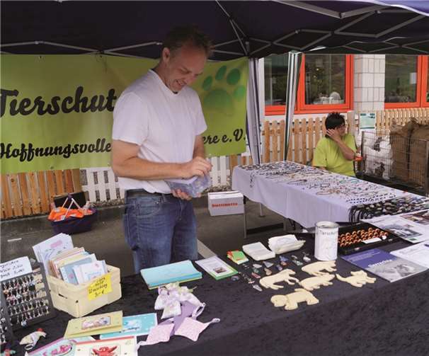 Hier gab es Infos und Broschüren rund um den Tier- und Artenschutz.