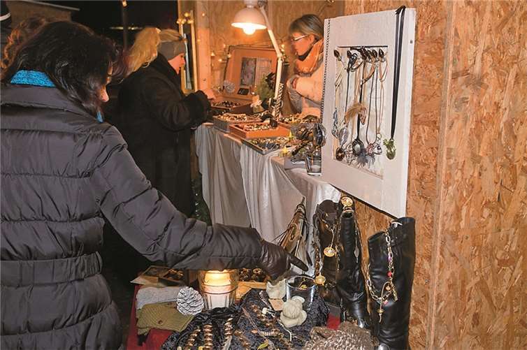 Hier gab es ausgefallenen Schmuck zu erwerben.