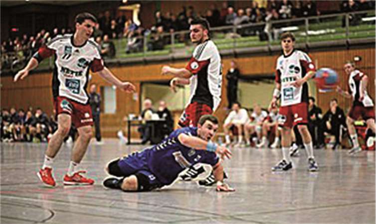 Hier hatte die Abwehr des TV 05 Mülheim das Nachsehen. privat