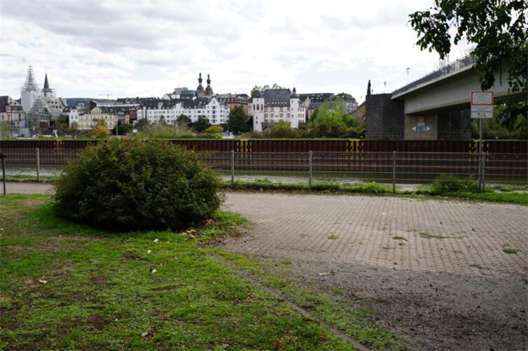 Hier könnte der „Lützeler Weingarten an der Balduinbrücke“ entstehen. LützelAktiv möchte die Fläche 2027 mit einer kleinen Veranstaltungsreihe aus Wein, Musik und Begegnung beleben.