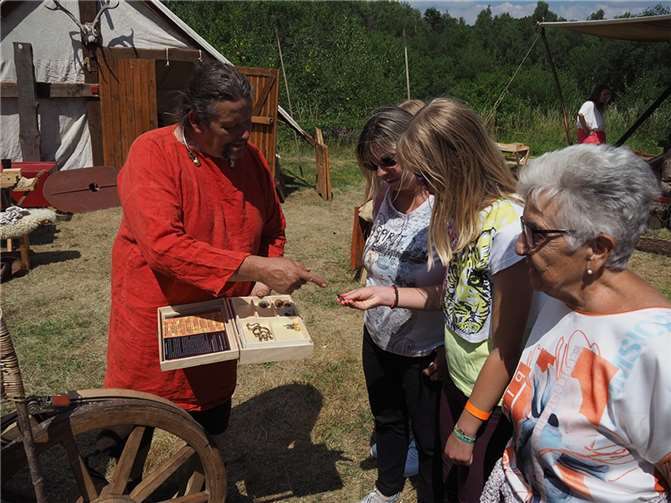 Hier konnten die Besucher keltischen Schmuck bestaunen.