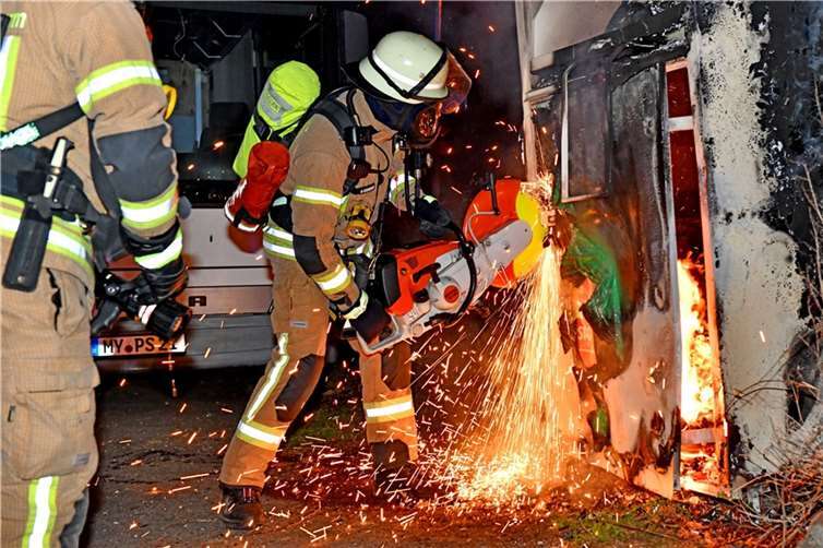 Hier musste ein Altkleidercontainer gelöscht werden.