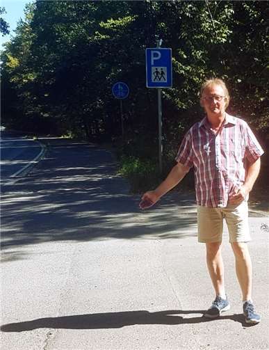 Hier sollen Bodenmarkierungen für den Radweg aufgebracht werden, so UWG-Ratsherr Jörg Meyer. Foto: privat