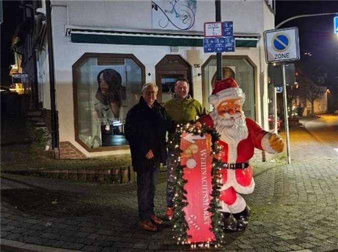 Hier war der Weihnachtsmann noch unbeschädigt.