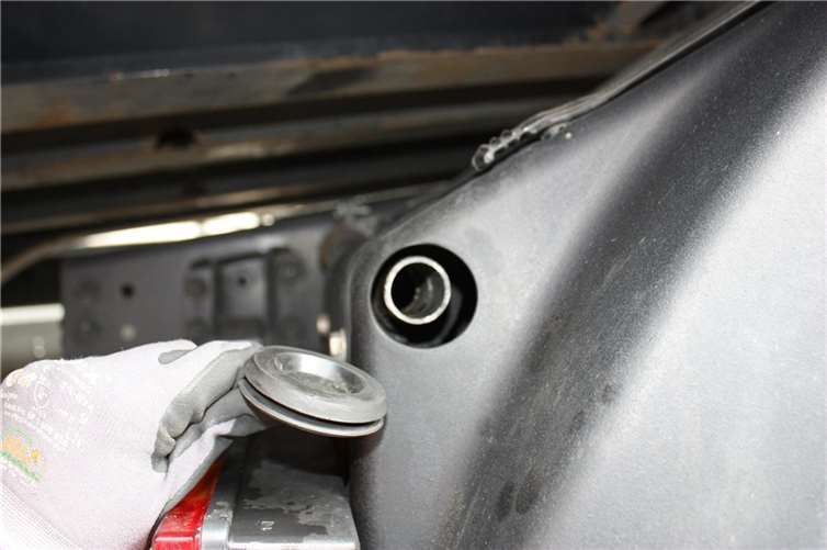 Hier wurde der geklaute Diesel eingefüllt.