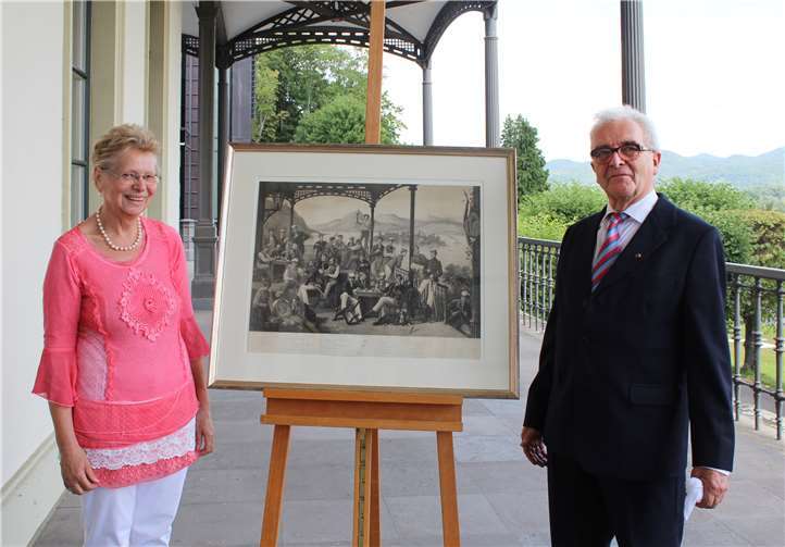 Hildegard und Karl-Heinz Güttes: „Es erfüllt uns mit Freude und Genugtuung, das Bild hier zu wissen“.