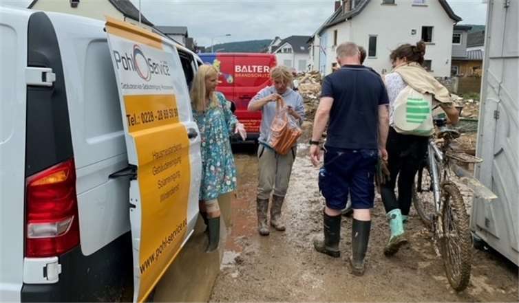 Hilfe vort Ort.Fotos: BV