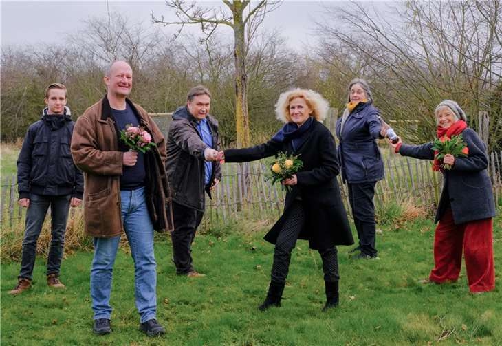 Hinten v.l.n.r.: Leonard Gerschel, Oliver Henkel, Sabine Killmann, vorne v.l.n.r.: Boris Peisker, B. Jantscher-Scheler, Gisela Moog.  Foto: privat