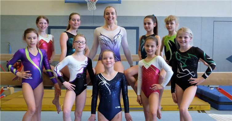 Hintere Reihe (v.l.): Isabella Schneider, Charlotte Zelt, Annika Hofmann, Julie Kölsch, Anna Iskrenko; vordere Reihe: Sarah Hoepp, Janina Höving, Paula Lehrmann, Emma Kölsch, Hanna Kraft.  TV Cochem