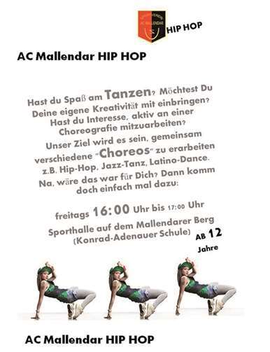 Hip-Hop beim AC Mallendar - ein Super-Angebot.Privat