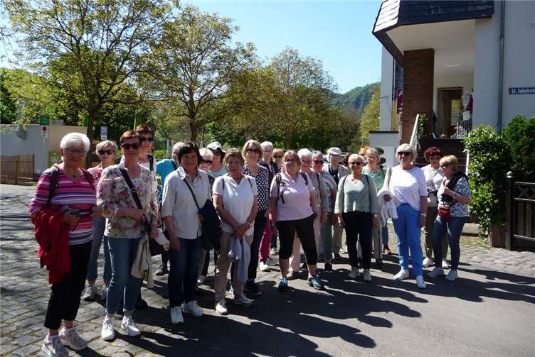 Historischer Moselort Ediger-Eller und die schönen Weinberge waren Ziel der Frühlingswanderung. Foto: kfd Löf