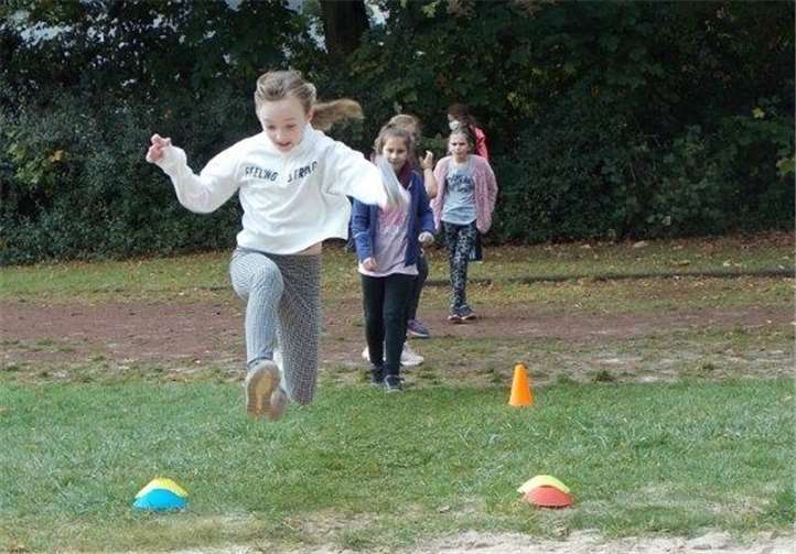 Hoch hinaus ging es beim Weitsprung.